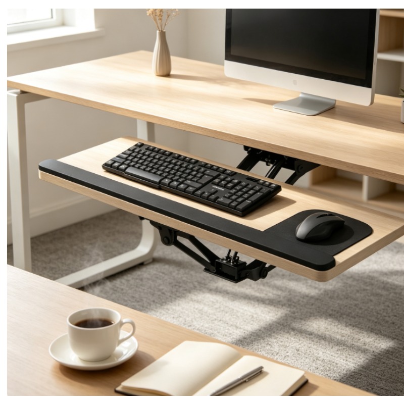 Keyboard Drawer Under - Vassoio per tastiera sotto scrivania con
