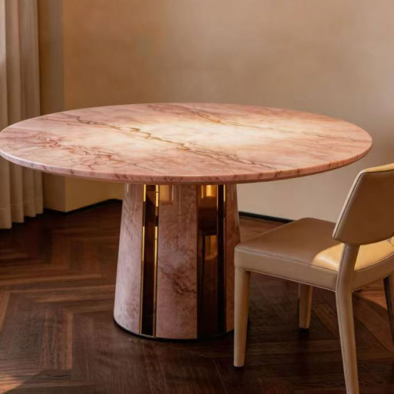 Office Furniture Custom - Elegante Set Tavolo da Pranzo Rotondo