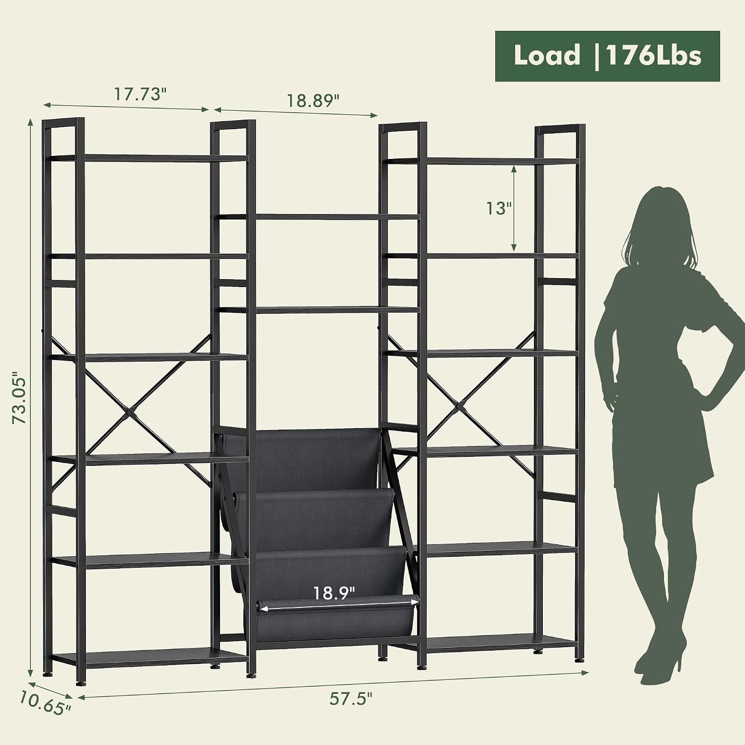 Scaffale a 6 Ripiani e 3 Colon - Office Furniture Custom recensione e prezzo