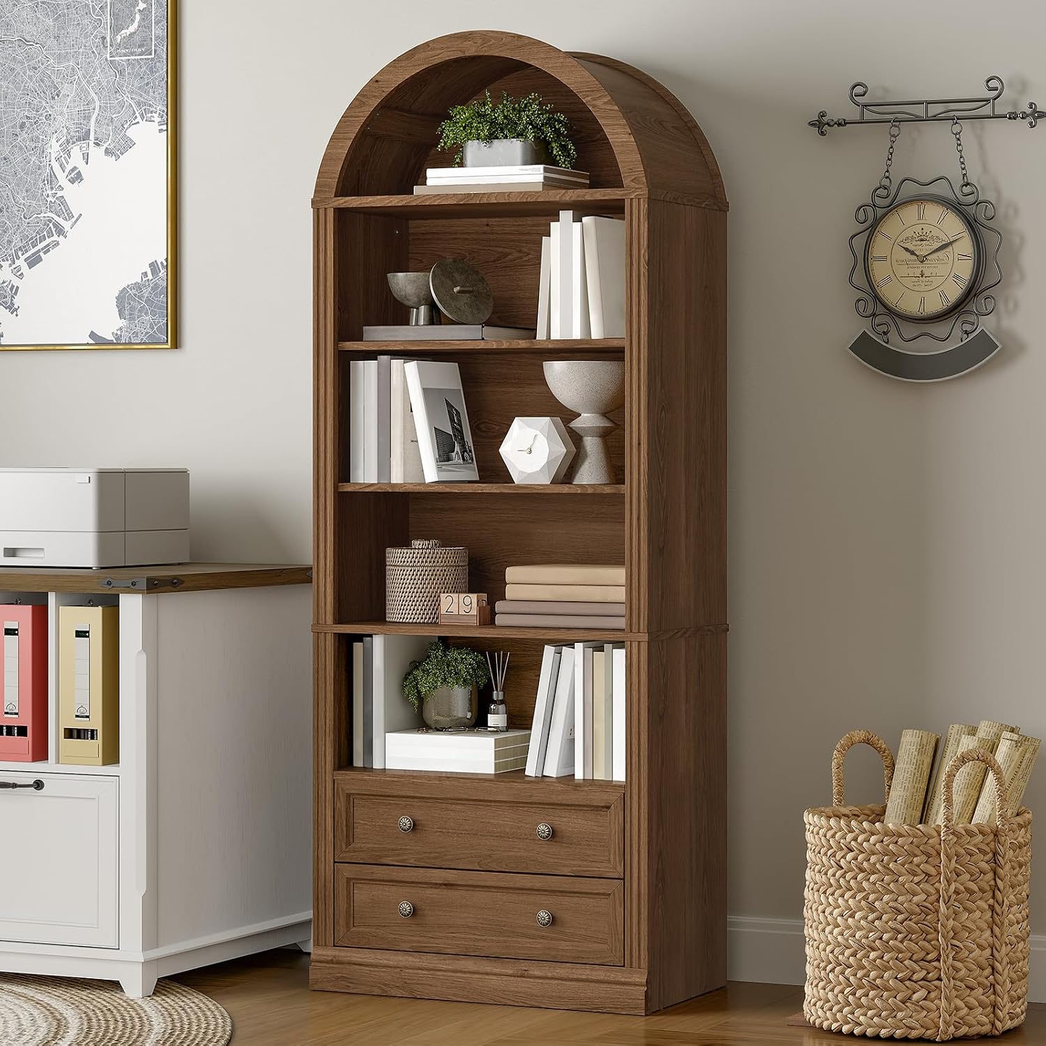 Libreria ad arco a 7 ripiani c - Office Furniture Custom recensione e prezzo
